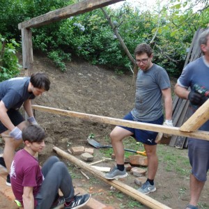 Stavba nového podsadovníku