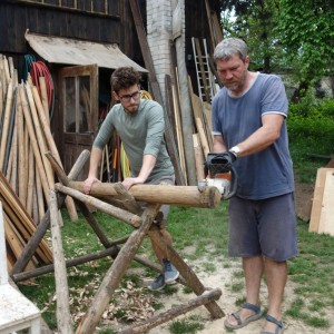 Stavba nového podsadovníku