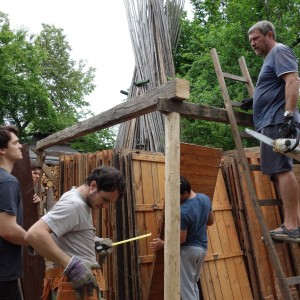 Stavba nového podsadovníku