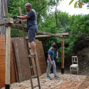 Stavba nového podsadovníku