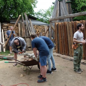 Stavba nového podsadovníku