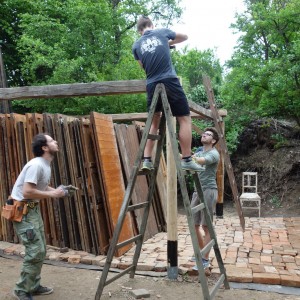 Stavba nového podsadovníku