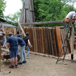 Stavba nového podsadovníku