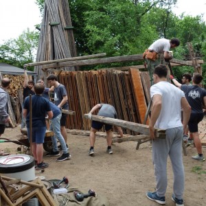 Stavba nového podsadovníku