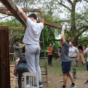 Stavba nového podsadovníku