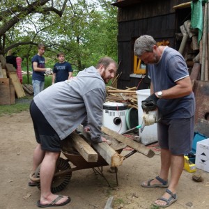 Stavba nového podsadovníku