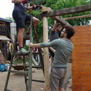 Stavba nového podsadovníku