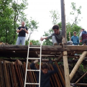 Stavba nového podsadovníku