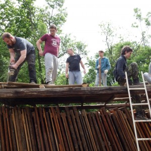 Stavba nového podsadovníku