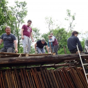 Stavba nového podsadovníku