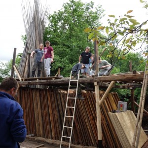 Stavba nového podsadovníku