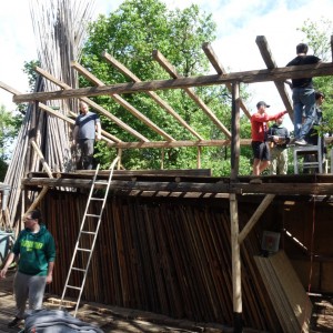 Stavba nového podsadovníku