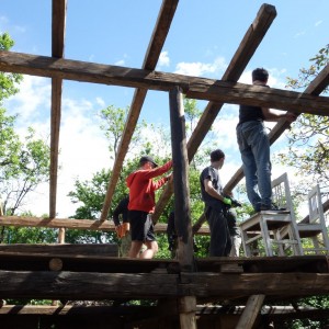 Stavba nového podsadovníku