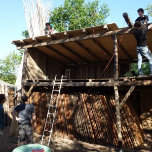 Stavba nového podsadovníku