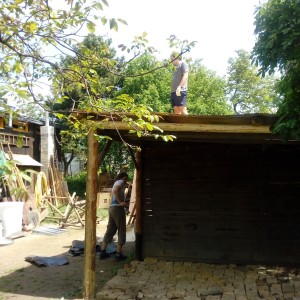 Stavba nového podsadovníku