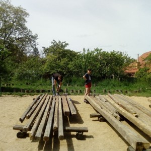 Stavba nového podsadovníku