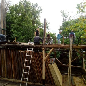 Stavba nového podsadovníku