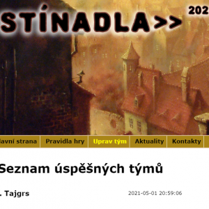 Tygři první na Stínadla tudy!