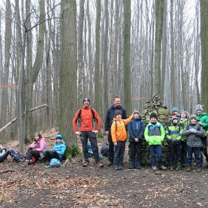 Výprava Kocourů a Lišek k jeskyni (18.12.2021)