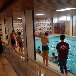 Březnová oddílovka v bazéně