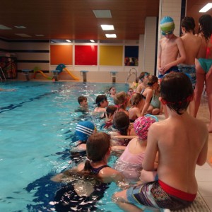 Březnová oddílovka v bazéně