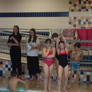 Březnová oddílovka v bazéně