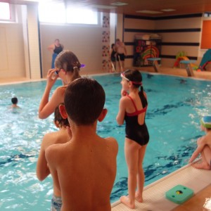 Březnová oddílovka v bazéně