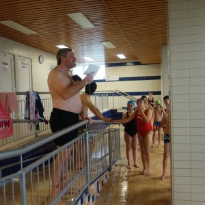 Březnová oddílovka v bazéně