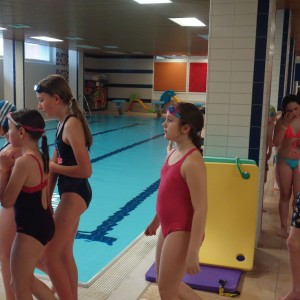 Březnová oddílovka v bazéně