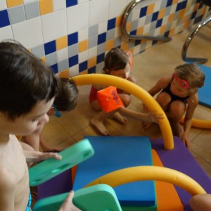 Březnová oddílovka v bazéně