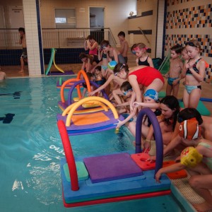 Březnová oddílovka v bazéně