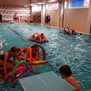 Březnová oddílovka v bazéně