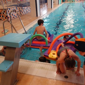 Březnová oddílovka v bazéně