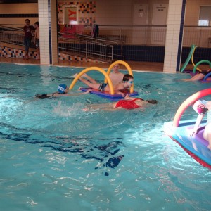 Březnová oddílovka v bazéně