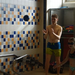 Březnová oddílovka v bazéně