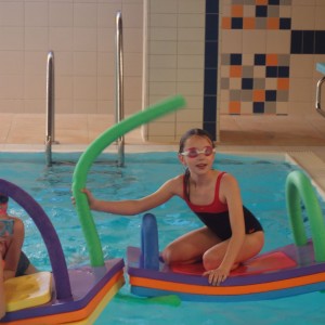 Březnová oddílovka v bazéně