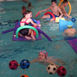 Březnová oddílovka v bazéně