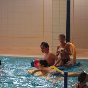 Březnová oddílovka v bazéně