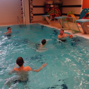 Březnová oddílovka v bazéně