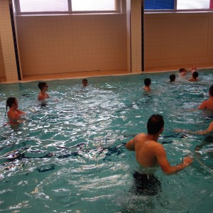 Březnová oddílovka v bazéně