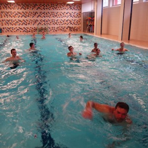 Březnová oddílovka v bazéně