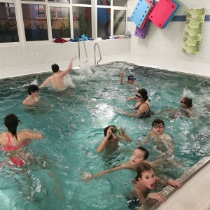 Liščí a Kocouří oddílovka na bazéně