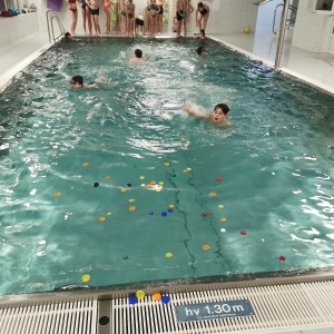 Liščí a Kocouří oddílovka na bazéně