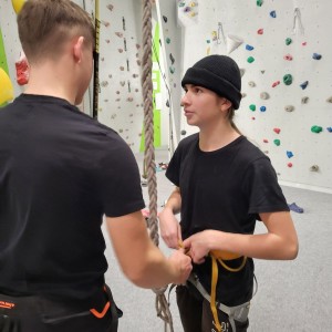 Sršní výprava na lezeckou stěnu do Kuřimi