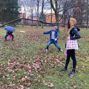Lišky na stěně a na diskgolfu - 2.3.2024