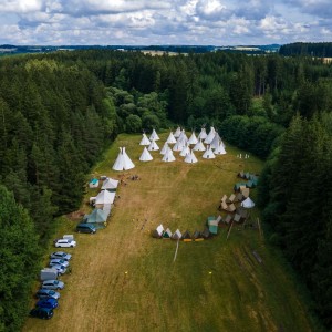 Tábor 2025 - fotky z dronu a bezzrcadlovky