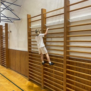 Oddílovka v tělocvičně