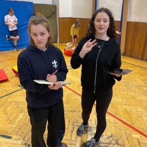 Oddílovka v tělocvičně