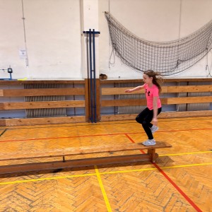 Oddílovka v tělocvičně