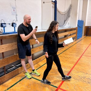 Oddílovka v tělocvičně